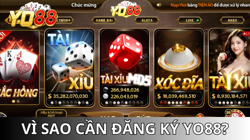 Lý do cần đăng ký tài khoản yo88